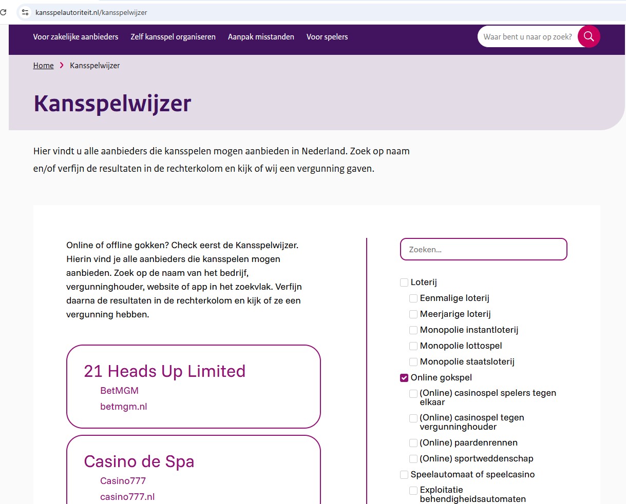 Kansspelwijzer