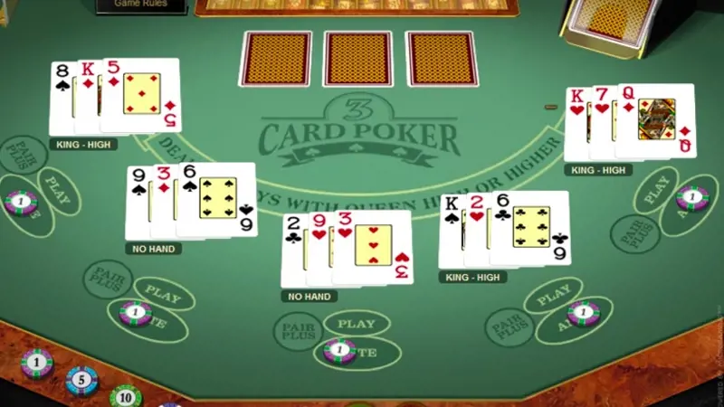 3 Card Poker Inzet