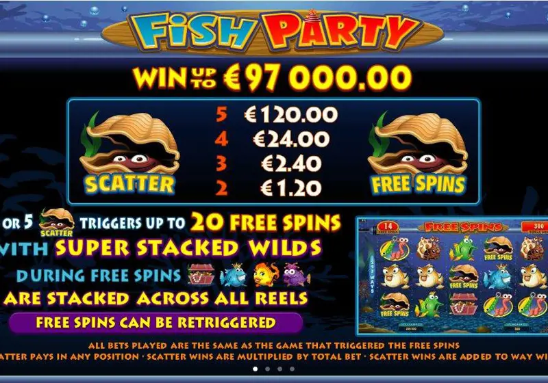 Gamble Feature Online Slot Fish Party