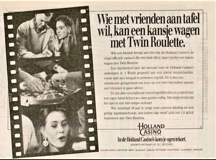 Reclame Twin Roulette Krant