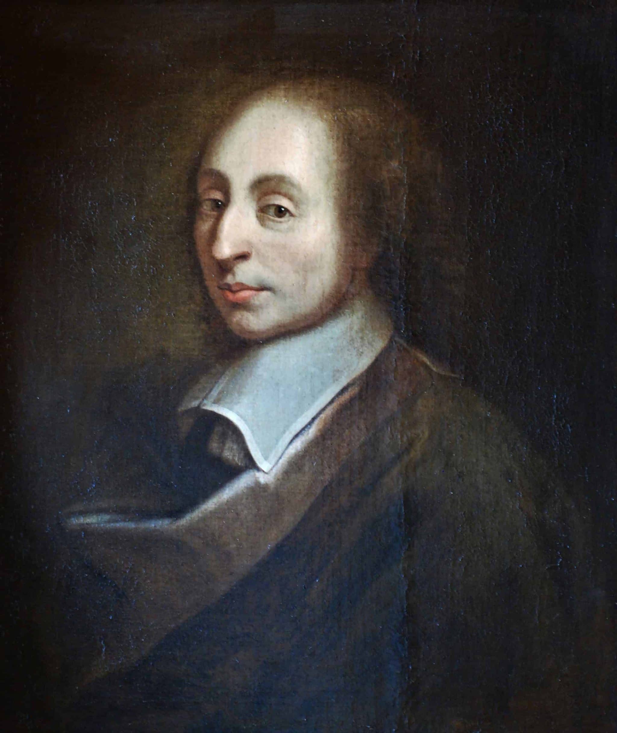Schilderij Van Blaise Pascal Dat In 1691 Gemaakt Is Door Francois II Quesnel Voor Gerard Edelinck Scaled