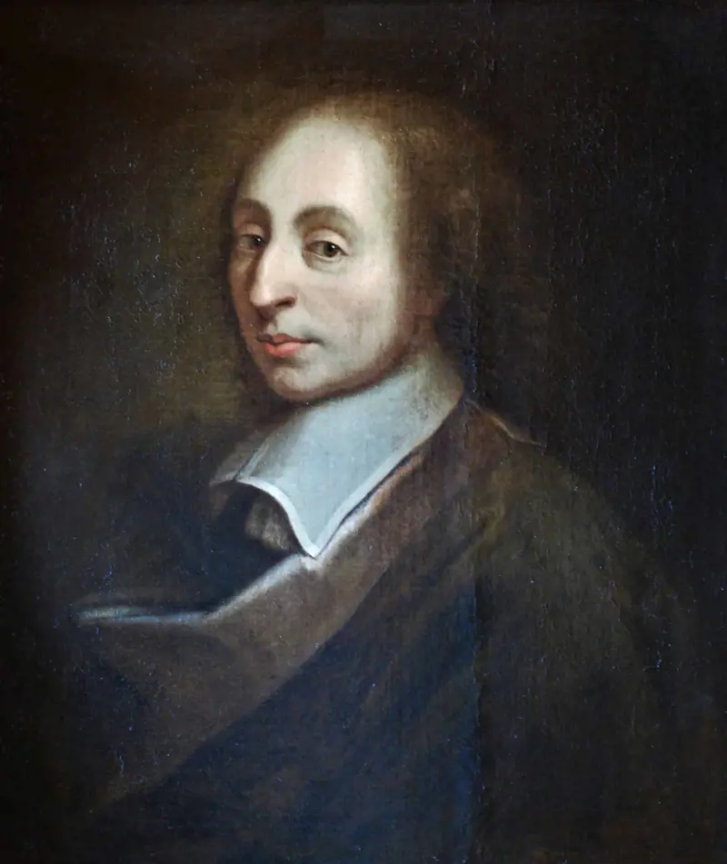 Schilderij Van Blaise Pascal Dat In 1691 Gemaakt Is Door Francois II Quesnel Voor Gerard Edelinck Scaled