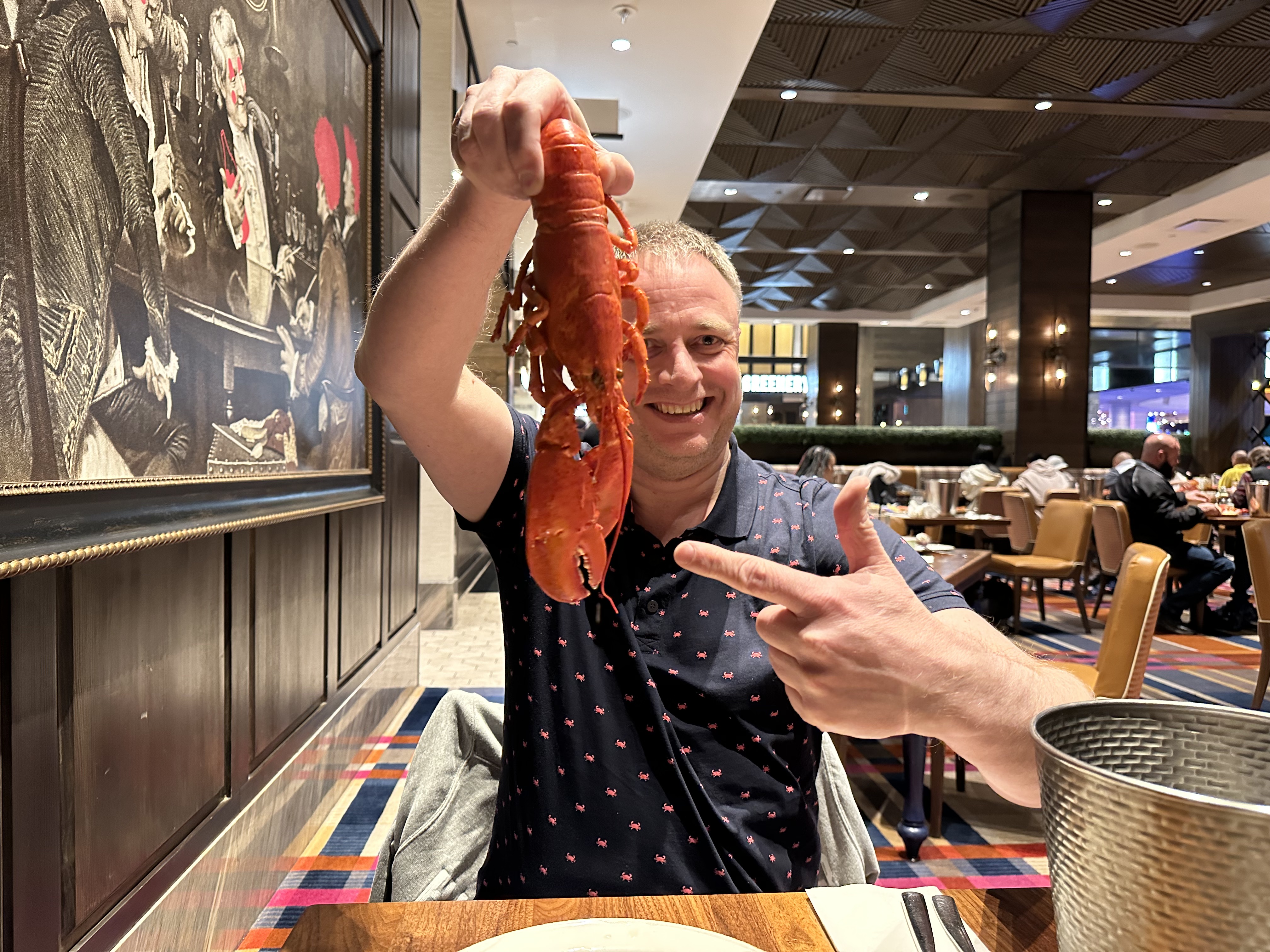 Onbeperkt krab en kreeft eten als galgenmaal