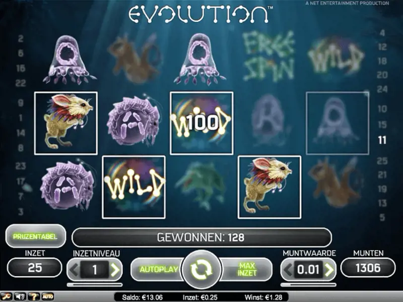 Evolution Winlijnen