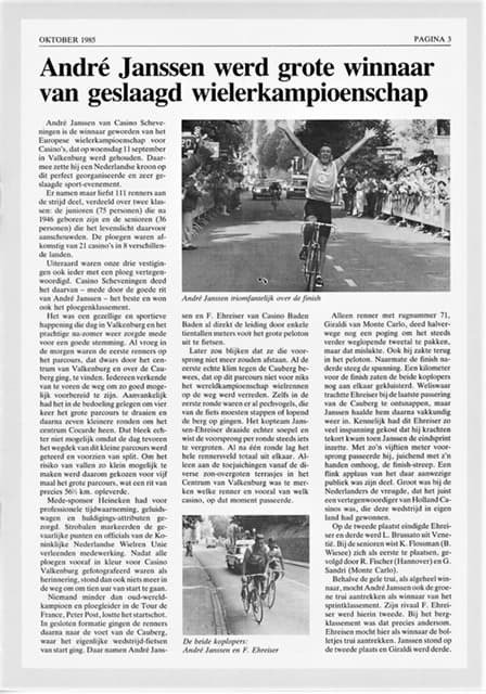 Winnaar Andre Jansen