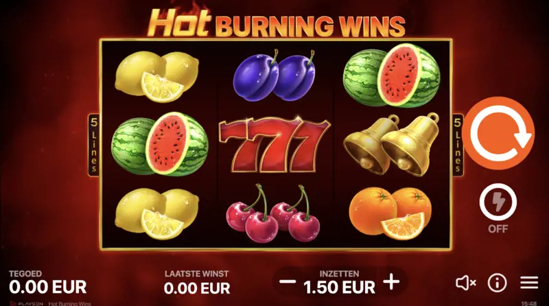 Hot Burning Wins Playso