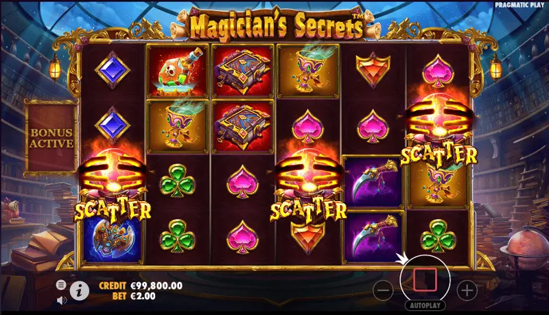Bonus Game Magicians Secrets Trigger