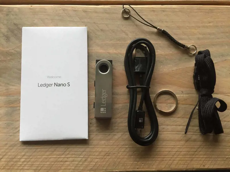 Inhoud Pakket Nano Ledger S
