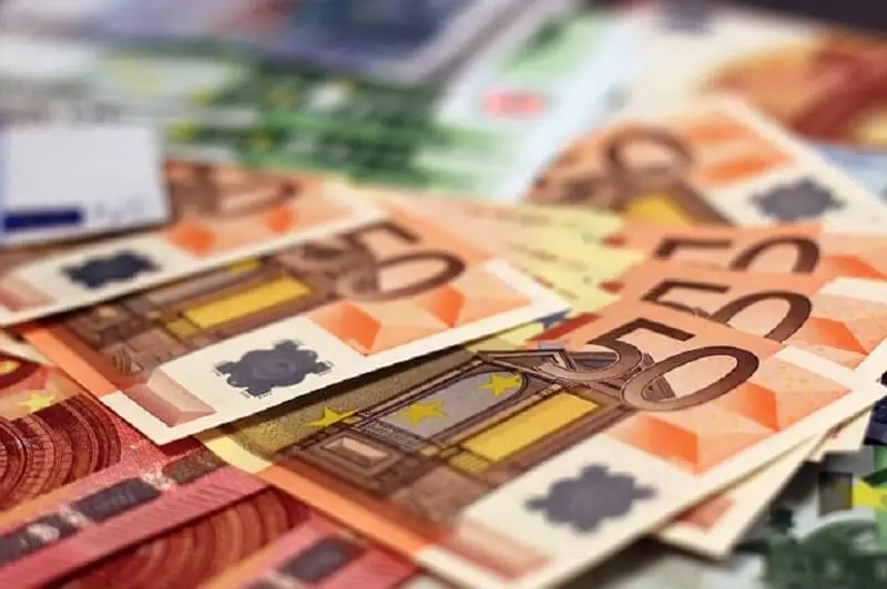 Geld Biljetten Euro Onetime