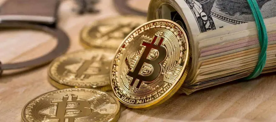 Bitcoin Munt En Dollar Biljetten